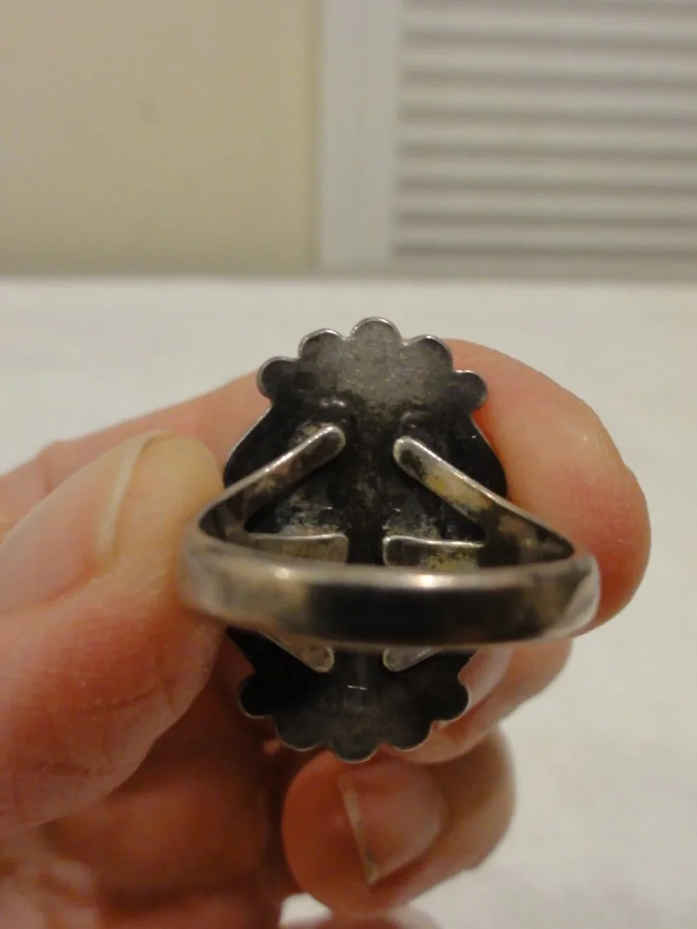 Vintage Bell Trading Post Sterling Silver Turquoise Ring Size 6.25